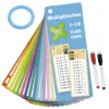 15Pcs/set Math Addition Subtraction Multiplication Division Erasable Reusable Number Learning Cards Children's Math Teaching Aid 6