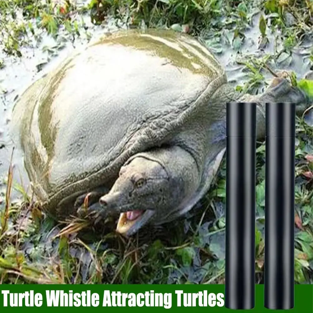 Loud Sound Turtle Whistle Black Plastic Fishermen's Aids Whistle with Rope Attracting Turtles Camping Survival Tool