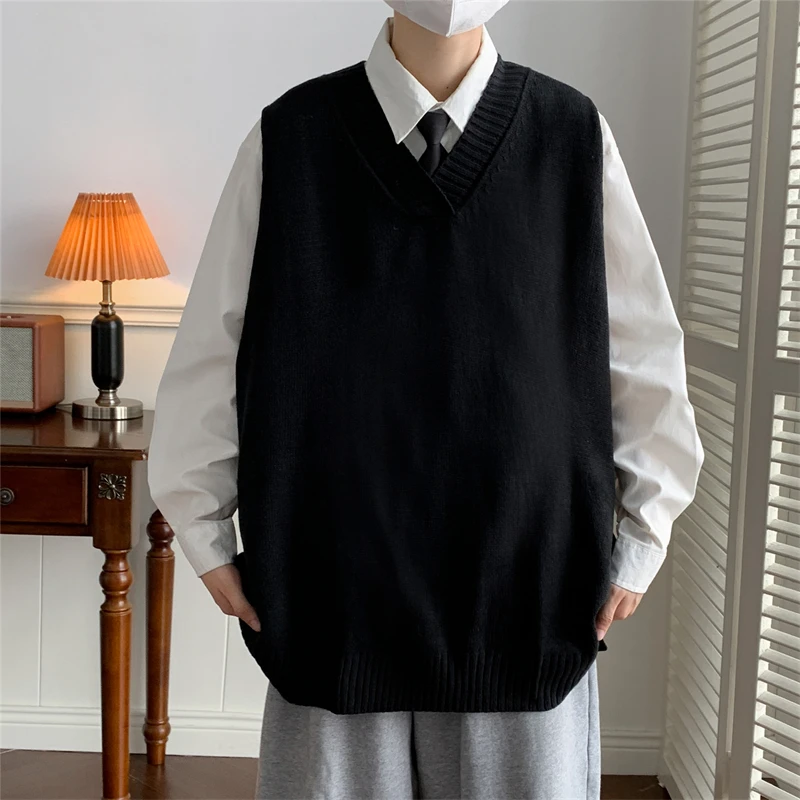 Men Sweater Vests Knitwear Spring Autumn men sweater vests mens knitted vest
