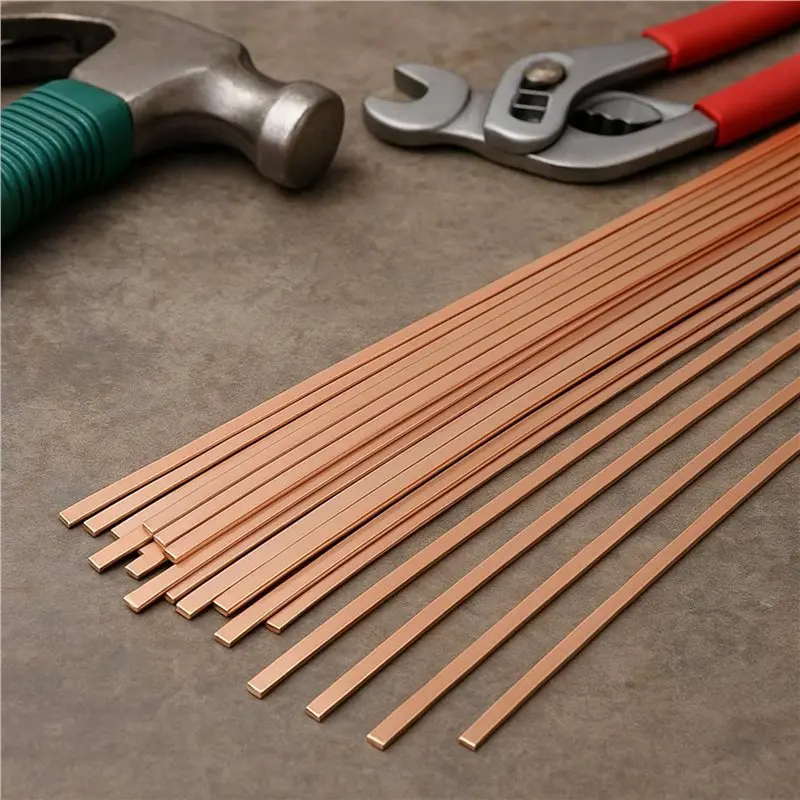 LLCS-120 스틱 15% 은납땜봉 - HVAC, 에어컨, 납땜합금용 평형 인산구리 용접봉 25cm