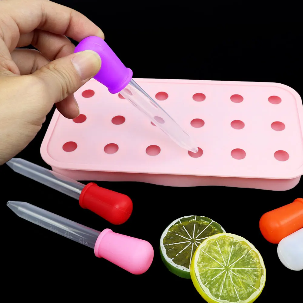 Silicone World 5ML Silicone Dropper Water Medication Dispenser Pipette With Scale Baby Pet Anti Choking Feeding Medicine Tools