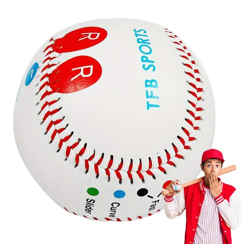 

Bullet Ball Baseball 9 Inches Training Aid For Pitching Baseball With Color Coded Finger Placement Marks For Increase Pitch