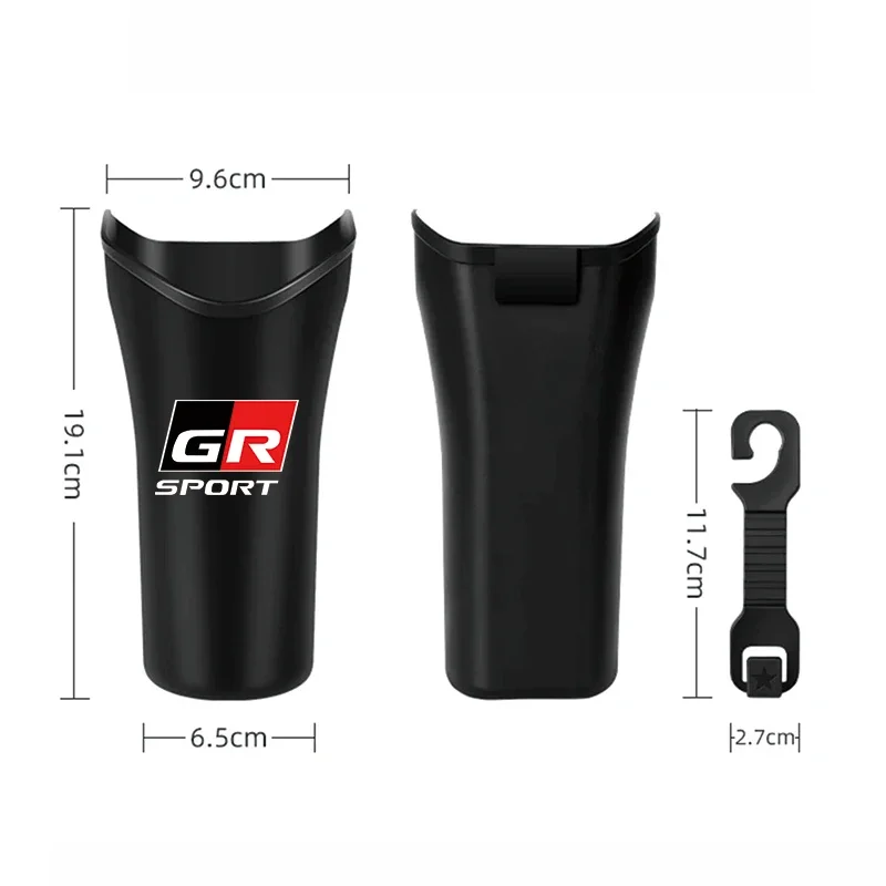 Car Trash Bin /umbrella Storage Bucket Box Car Interior Accessories For Toyota GR Sport Gazoo Racing Yaris 86 Corolla Hilux C-HR