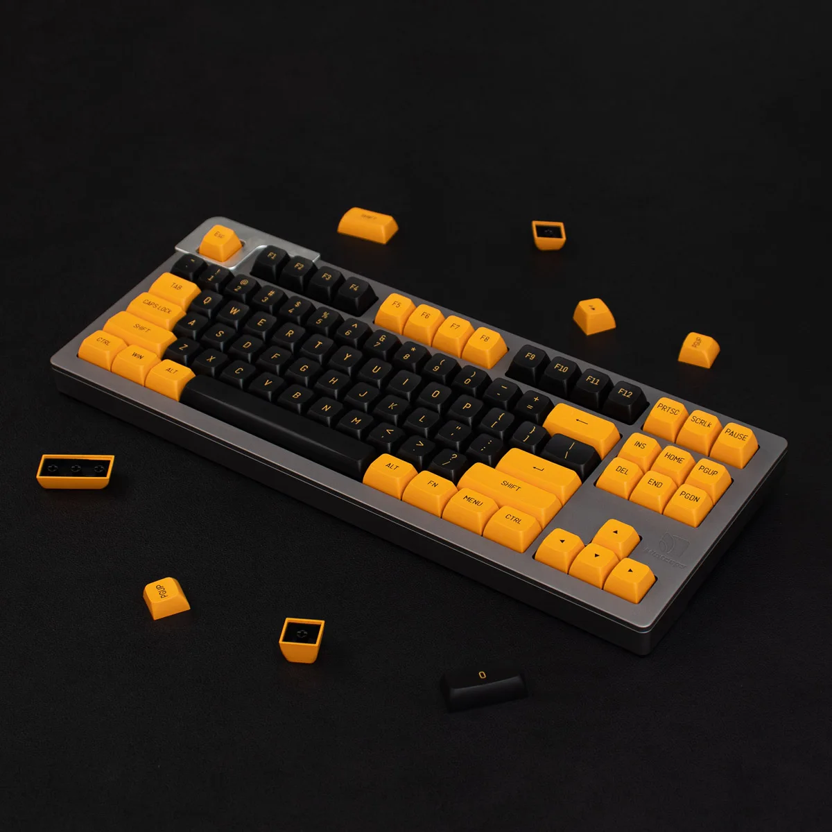 Double-shot teclas mecânicas do teclado, 150 teclas,