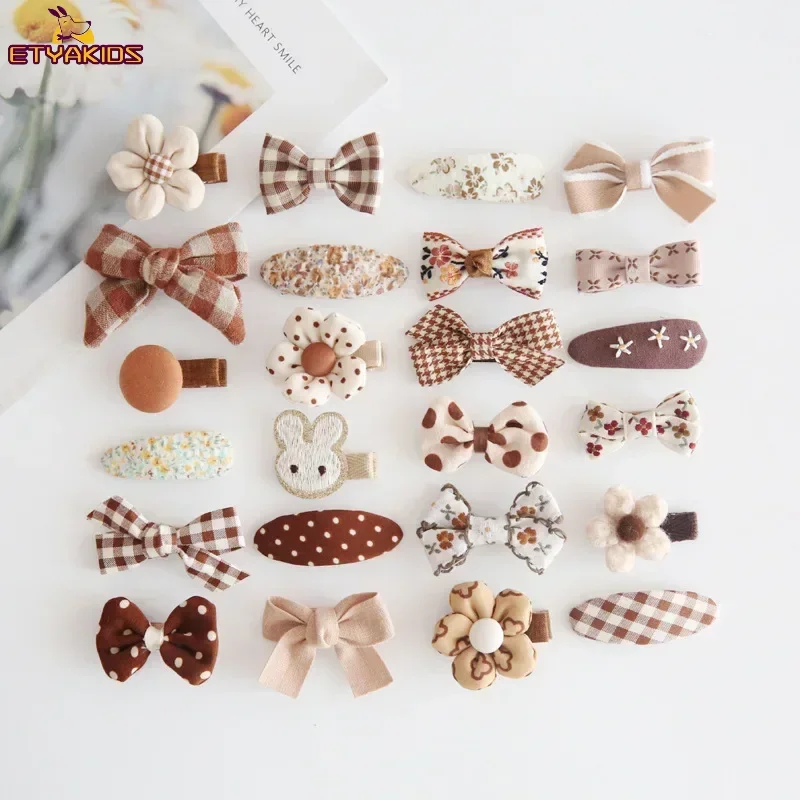 

4pcs/set Mini Baby Girl Hair Clip Cute Floral Bow Bunny Princess Hairpin for Toddler Girl Lovely Bang Side Clip Hair Accessories