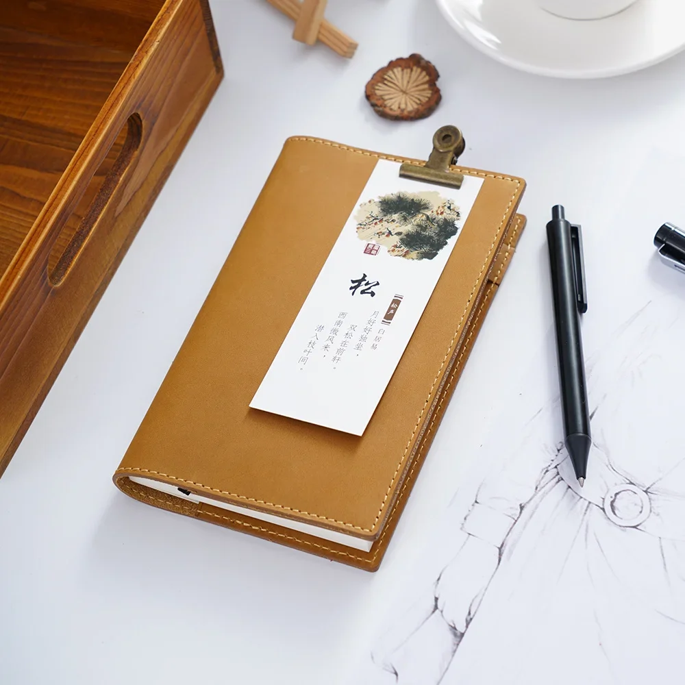 Simplenote 레트로  가죽 노트북 플래너 북 커버, MD 다이어리 오리지널 저널 드로잉 스케치북용, A5, A6, B6 슬림 사이즈