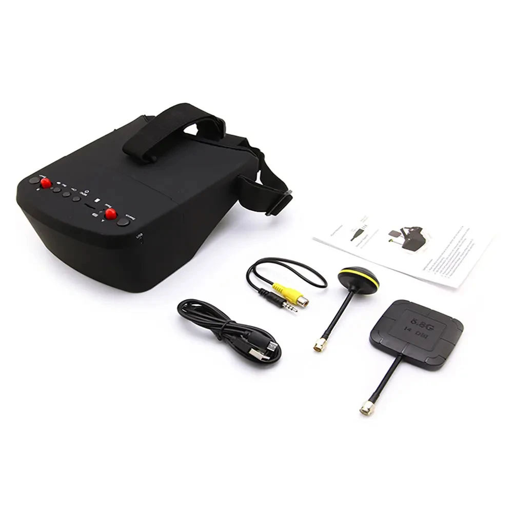 Lunettes FPV EV800D 5 pouces HD DVR intégré pour drone