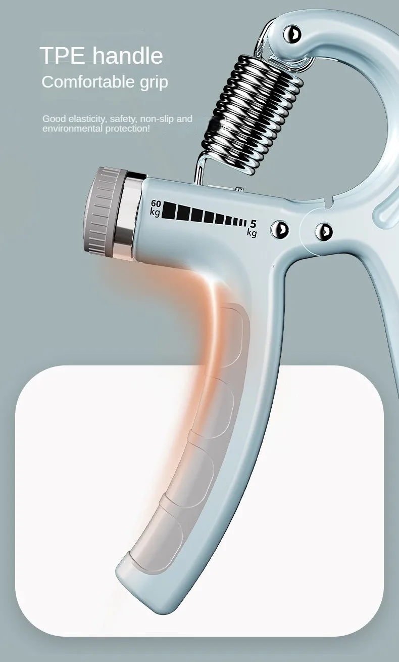 Description Picture 6 of itemHand Grip Strength Gripper Trainer Electronic Counter 5kg-60kg Adjustable Grip Forearm Exerciser Workout Hand Strengthe