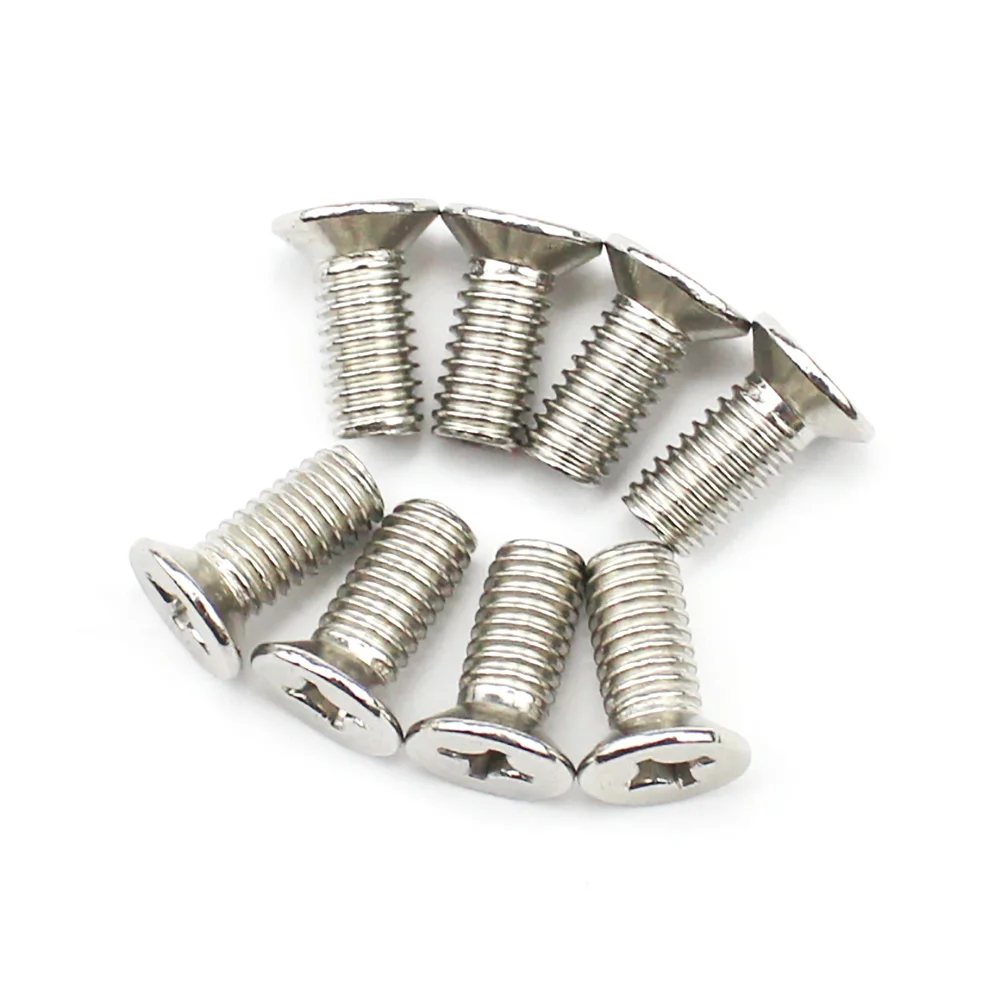Car accessories 8PCS Stainless Steel Front Brake Disc Rotor Screws for Hyundai Kia (6mm)
