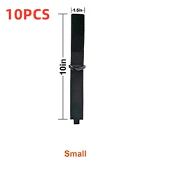 Durable Nylon Storage Strap with Triangular Climbing Buckle for Secure Cord Management (10PCS S)