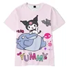 2023 Anime Cartoon Summer Kuromi T-Shirt My Melody Hello Kitty 3D Print Cartoons Clothes Kid Girl Boy Fashion T Shirt Casual Top 4