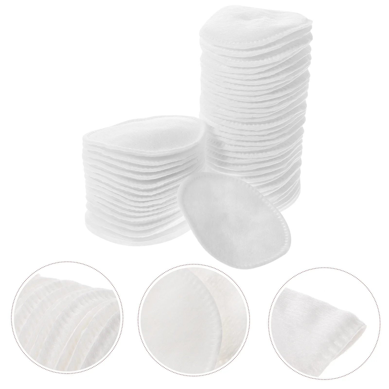 

6/7cm Disposable White Round Nonwoven Makeup Remover Cotton Pads Facial Skin Care Cleansing Wash Cloth Pads For Women