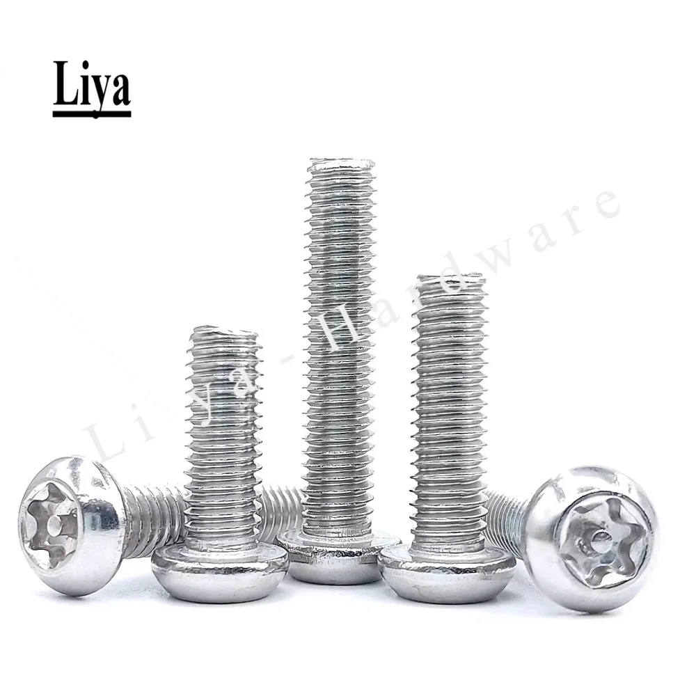 ALANOOY Pulsante di Sicurezza Vite M3 M4 M5 M6 M8 Acciaio Inossidabile A2 Torx Capo manomissione Viti a Prova di Bolt (Size : M3x12 (20Pcs