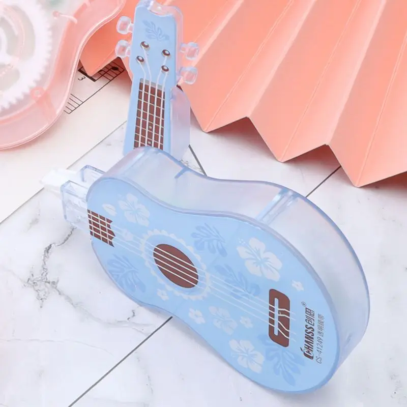 Correction Tape Creative Guitar Shape Correction Tape Large Capacity Student Office school supplies kawaii correction tape