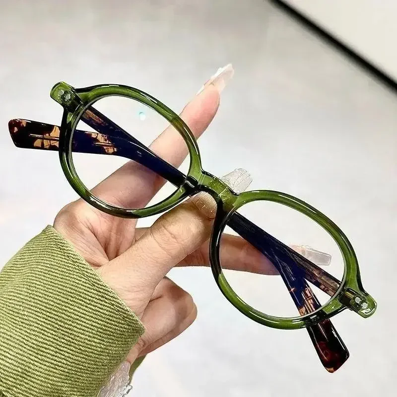 Retro Oval Rahmen Lesebrille Anti Blaues Licht Gläser Frauen Grundlegende Klassische Brillen 0 +100 +150 +200 +250 +300 +350 +400 – Detail 2