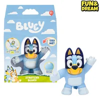 Genuine Kung Fu Hero Bluey Bluck Soft Glue Decompression Stretch Deformation Doll Children'S Toys Bluey Doll Birthday Present 2