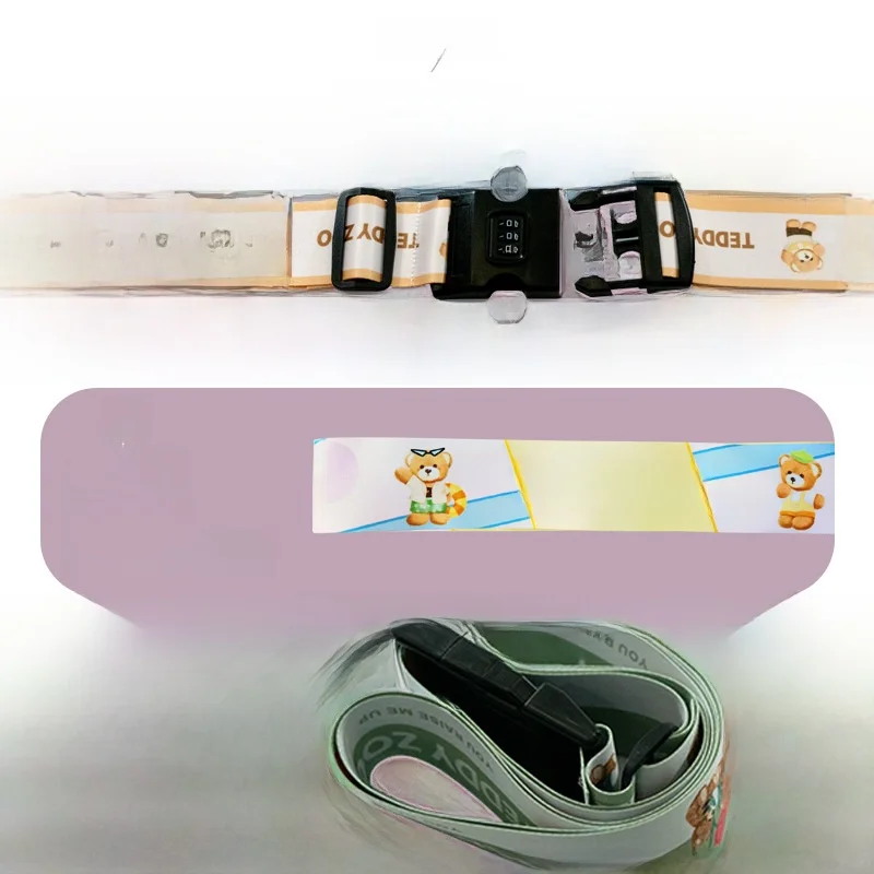 Original TEDDYZOO Luggage Strap Travel Suitcase Buckle One Word Packing Belt Password Lock Anti-Explosion Reinforced Check-In... - Image 4