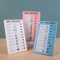 Kids Chore Chart Plastic Checklist Task Board Detachable To Do List My Chores Schedule Reminder Chart for Home Routine Planning 1