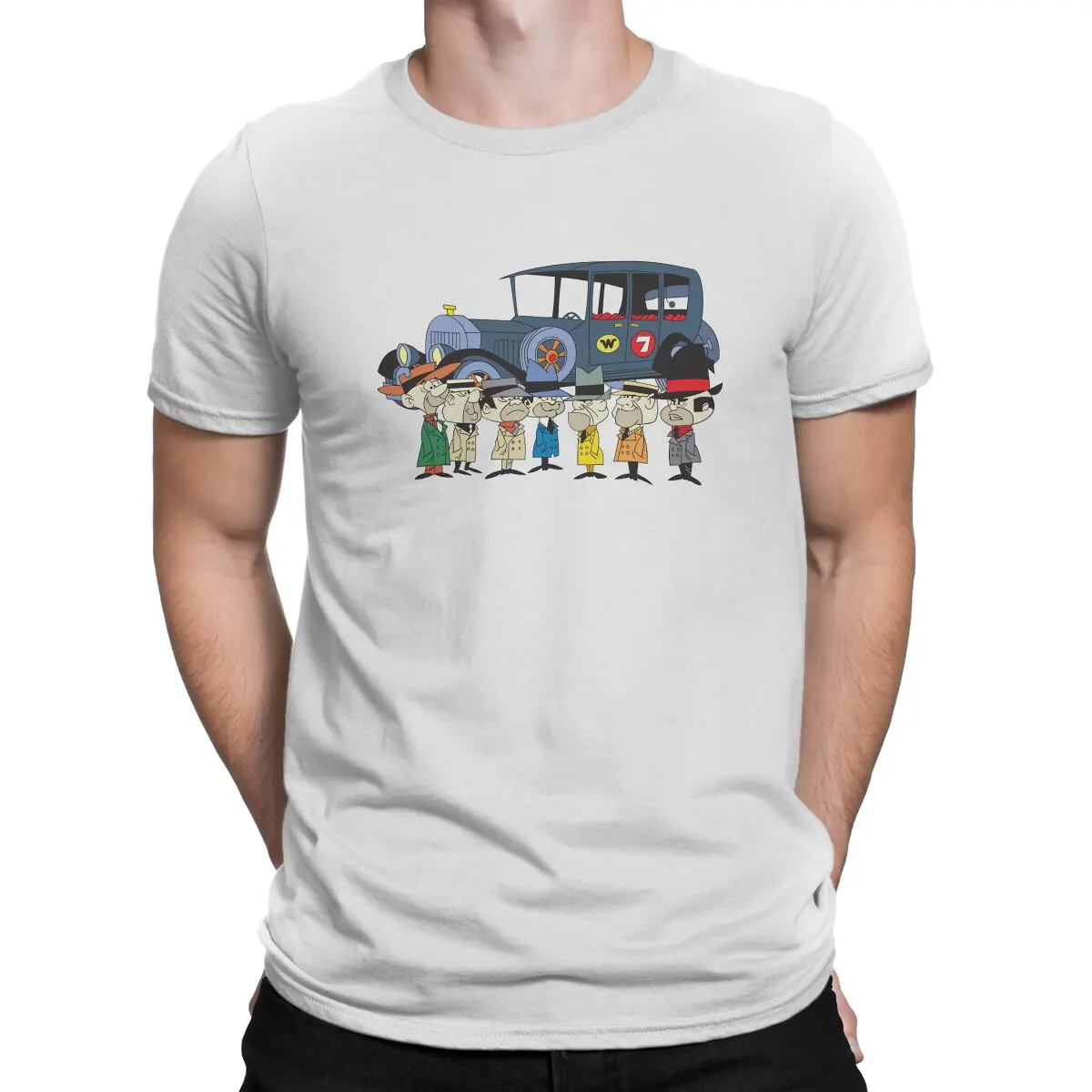 Wacky Races 60s Cartoon 1960s CARTOONS Tshirt Homme Men's Clothing ...