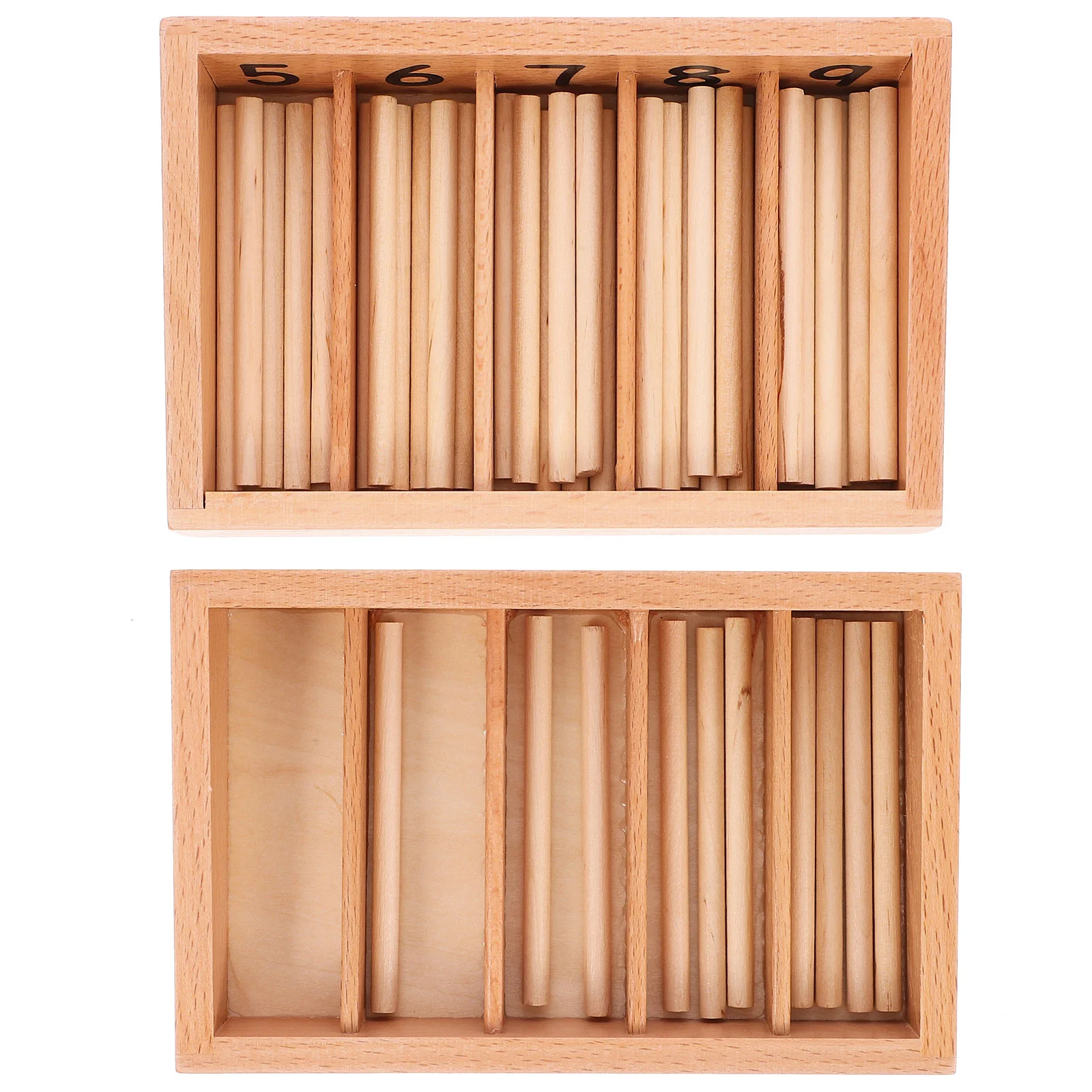Storage Family Pack Spindle Box Portable Bead Ring Case Wooden Games Croquet Mallet