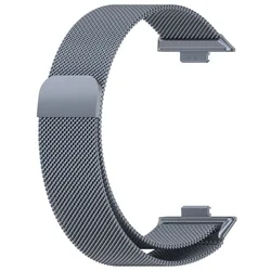 Magnetic Metal Milanese Strap - Adjustable Replacement Bracelet Belt - Huawei Watch Fit 5 (Space Gray)