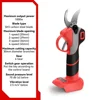 30mm 4Gears Brushless Electric Pruning Shears Cordless Rechargeable Fruit Tree Bonsai Pruning for Makita 18V Battery 2