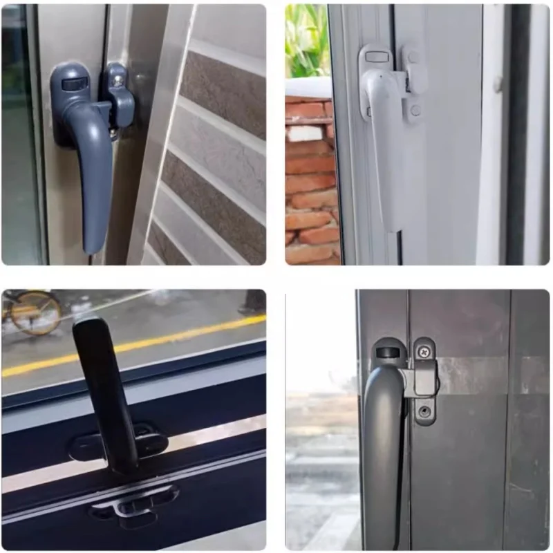 Universal Casement Window Handle Door Handles Wheel Lock with Buckle Aluminum Alloy Turning Handles for Furniture Supplies Hardware window handles,furniture handles