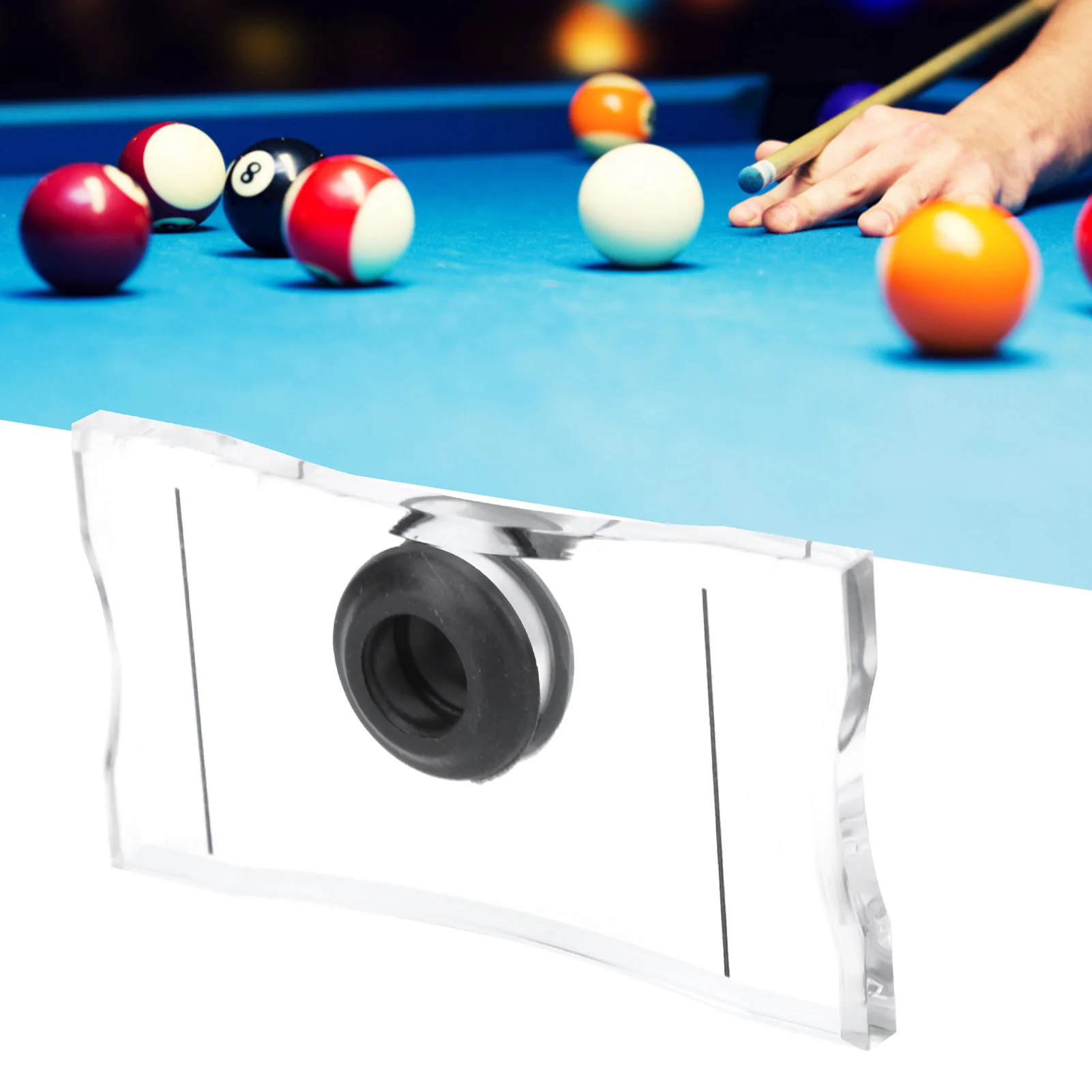 Pool Billiard Training Balancer Convenient To Carry Long Service Life Billiards Stroke Trainer Transparent Acrylic Material