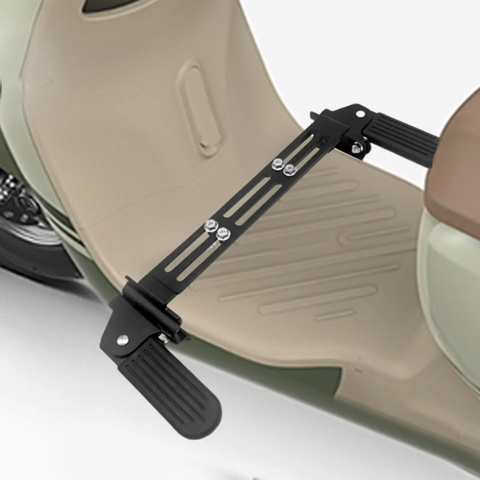 Electric Bike Front Footrest Universal Expandable Easy to Install Adjustable