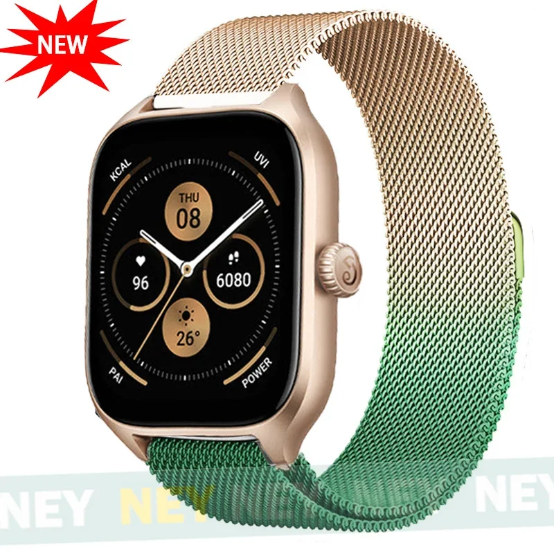 Elegant Milanese Loop Metal Bracelet Watch Band, 20mm/22mm, Universal Fit
