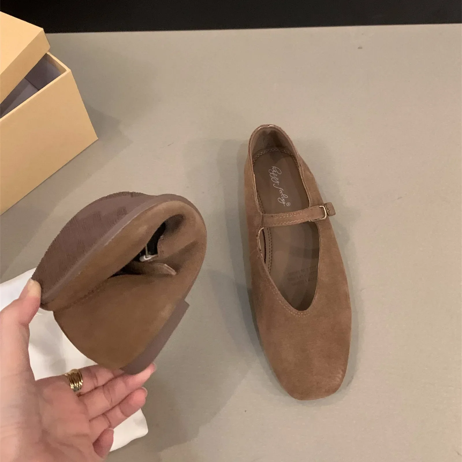 Bailamos 2024 Spring New Brand Women Flats Round Toe Shallow Slip On Ladies Casual Ballet Shoes Soft Leather Eelgant Dress Shoes 6