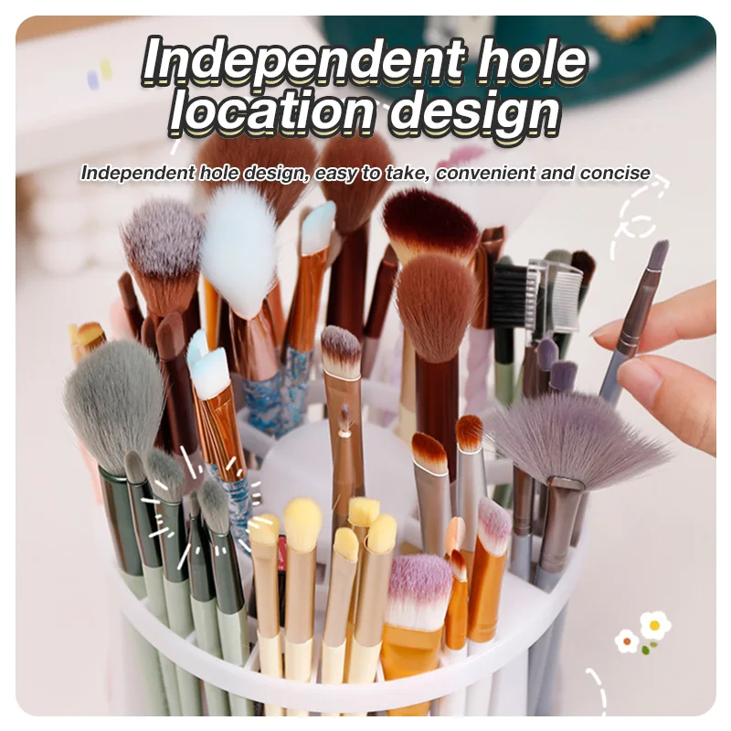 Portable 49 Holes Paint Brush Watercolor Drawing Holder Stand art drawing tools paintbrush holder Supplies For Students Desk Organizer Painting Brushes Support