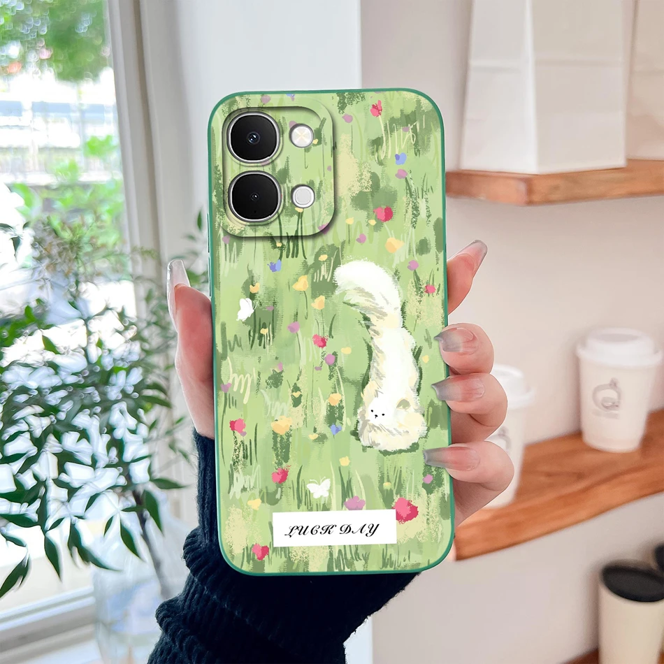 Coconut Tree Soft Smooth Liquid Silicone Phone Case - Full Protection Back Cover