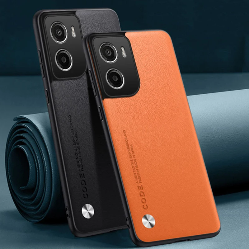 Luxury PU Leather Shockproof Phone Case - Full Protection Back Cover
