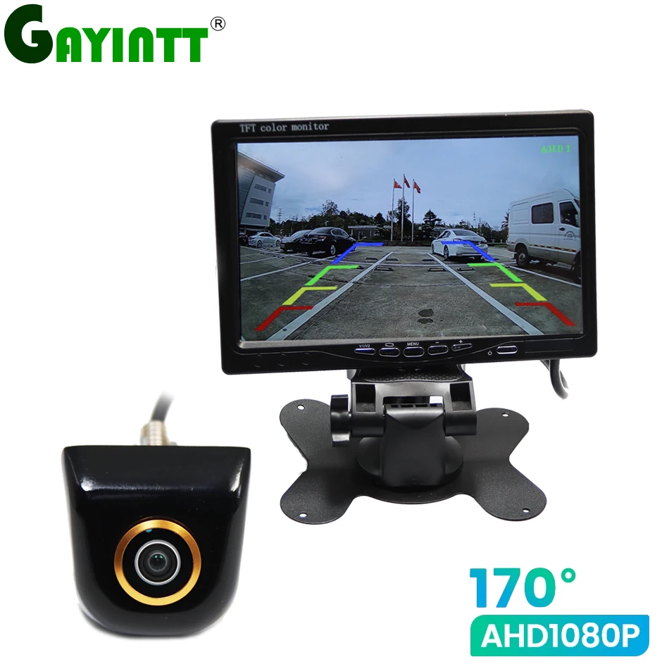 

GAYINTT AHD 170° Full HD 1920x1080P Car rear view parking camera with 7Inch Color TFT LCD Screen Rear View Display Monitor