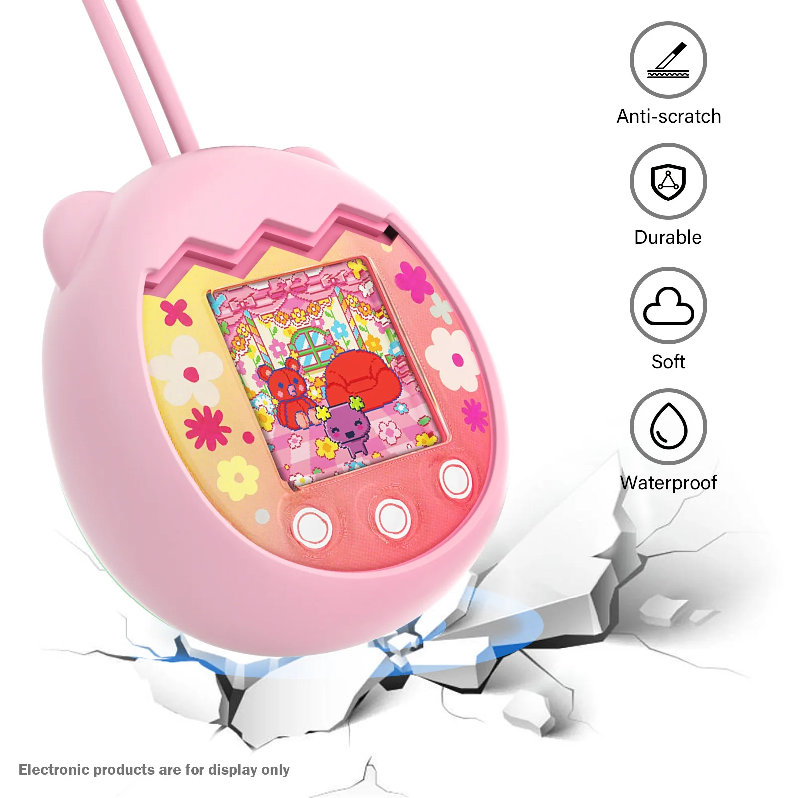 NEW]For Tamagotchi Paradise Silicone Protective Cover Soft Anti-Fall