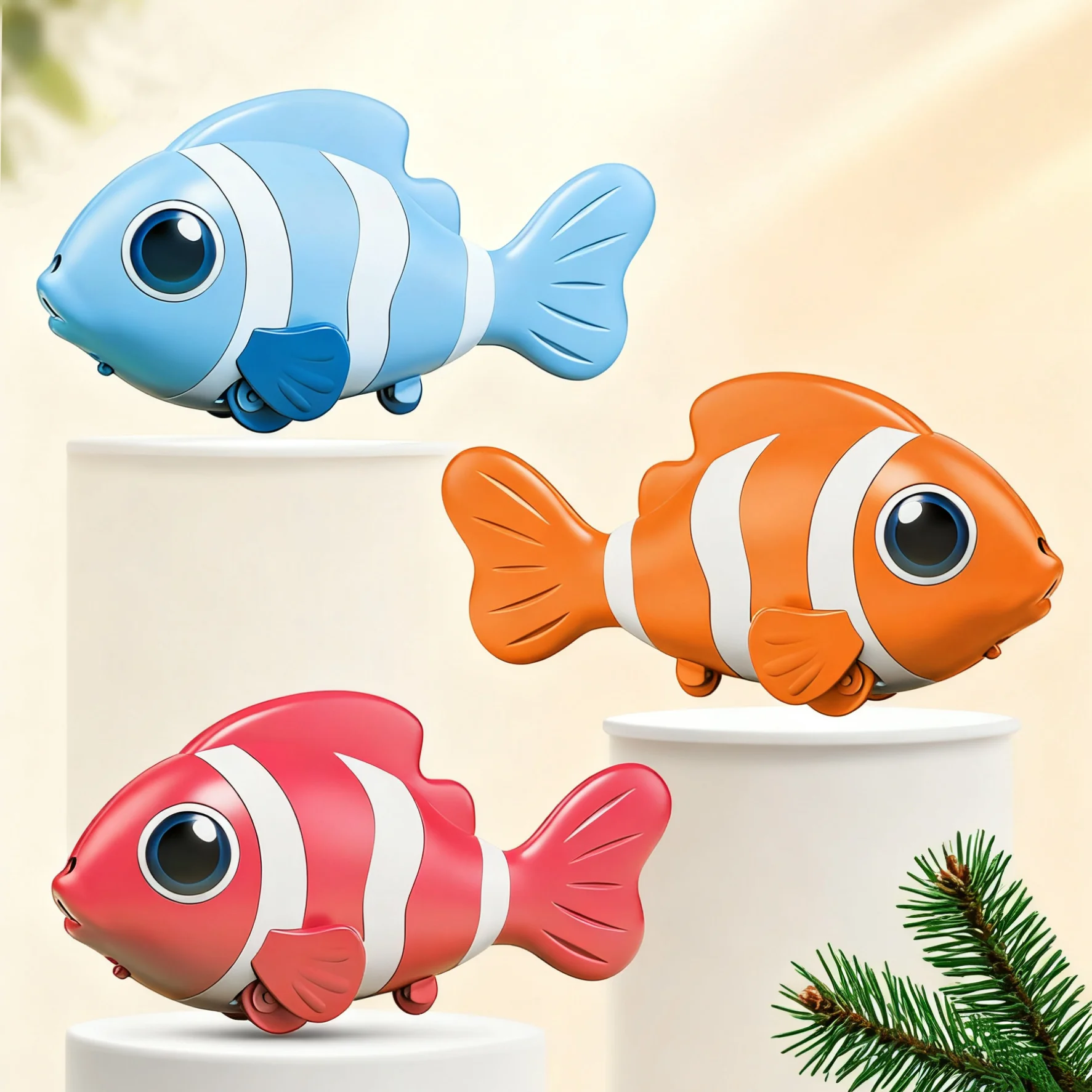 걷는 물고기  장난감 -  배 타임 & 학습 기어다니기/걷기 장난감, 음악 및 발달용, 이상적인 첫 생일 선물