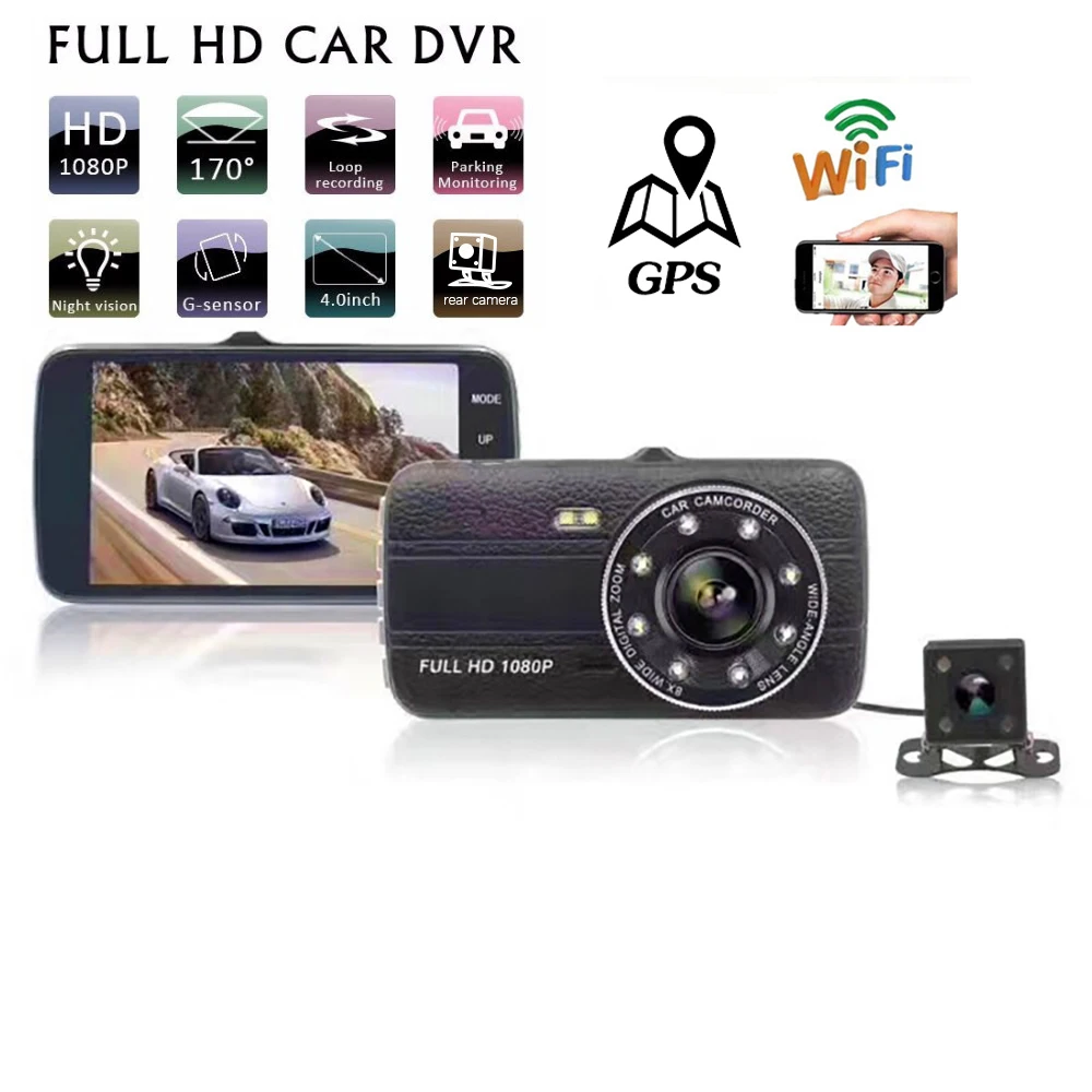 1080p Full Hd Wifi Car Dvr Dashed Camera Vehicle Video Recorder 170 Wide  Angle Wireless Dash Cam Dvr/dash Camera Car Styling Hot - Dvr/dash Camera -  AliExpress