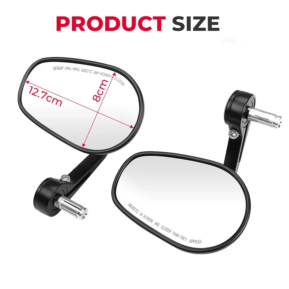 Motorcycle Mirror Motorcycle Mirrors E24 Mirror Bar End Motorcycle Rearview Mirror Universal For BMW R1250GS R1200GS For Kawasaki Z1000 Z750 Honda CB1000R CB600F