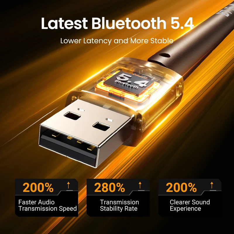 UGREEN USB Bluetooth 5.3 5.4 Adapter 120M Dongle for PC Wireless Mouse Keyboard Music Audio Receiver Transmitter Bluetooth — view 2