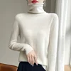 2024 New Autumn/Winter Women's Stacked Collar Cashmere Hoodie Long Sleeve Soft and Warm, Available in Multiple Colors 4