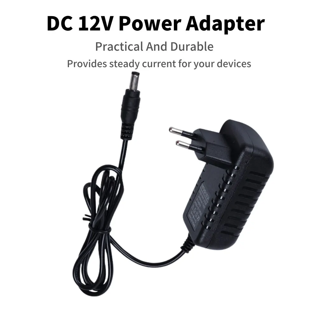 DC12V Power Adapter EU Plugs Charger Switch Power Supply For Network