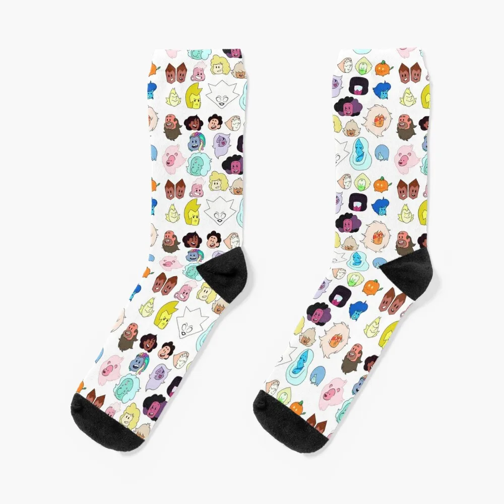 

Steven Universe: Heads Socks christmas gifts men cotton high quality custom sports Socks For Women Men's