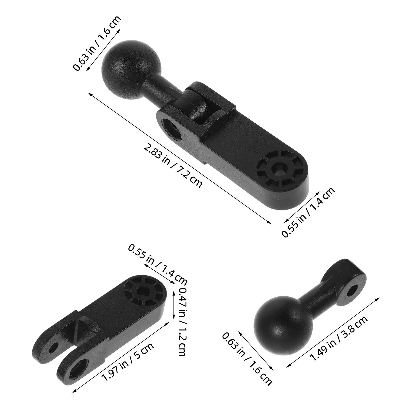 30Pcs 마이크 홀더 볼 헤드 조정 가능한 각도 플라스틱 조인트 17.4mm 스튜디오 마이크 붐 암 교체 360도 구형