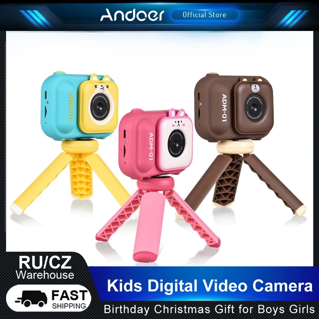 Enfant Appareil Photo Caméra HD 720p Vidéo Numérique Musique Jeux 32Go  Lecteur