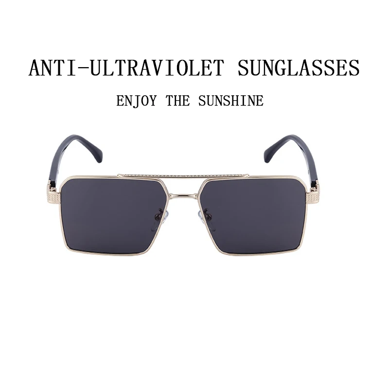Chic Vintage Square Sunglasses - Unisex Luxe Fashion Shades
