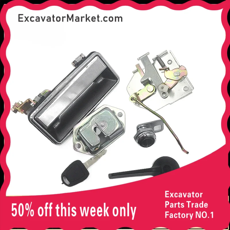 

Замок двери кабины в сборе для экскаватора 55 60 75 135 150 155 175