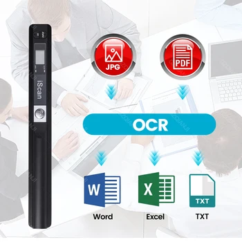 Scanner Portatile per Documenti A4 IScan01 900DPI per Contratti, Libri, Ufficio, Affari, Scanner Manuale Mobile in Formato JPG PDF