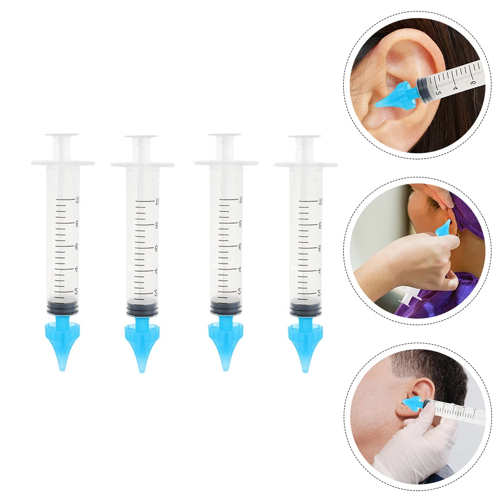 

4Pcs Ear Wax: Plastic Ear Washing Squeeze 10ml Nose Mucus Sucker Cleaners Ear Cleaning Irrigators Ear Flushing Tools
