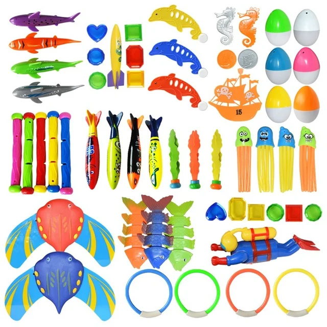 Kids Summer Shark Rocket Throwing Toy Swimming Pool Dive Game Water Fun Games Pool Toys Baby Water Educational Bath Toys Gifts 2